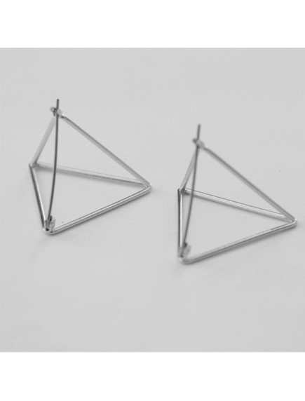 RAT1080W - Aksesoris Anting 3D Triangle