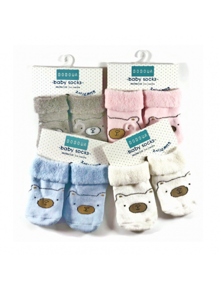 KA0172W - Baby Newborn Socks / Kaus Kaki Bayi Super Lembut