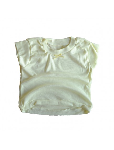 KA0009W - Kaos Oblong Polos Anak Bayi Hiasan Pita