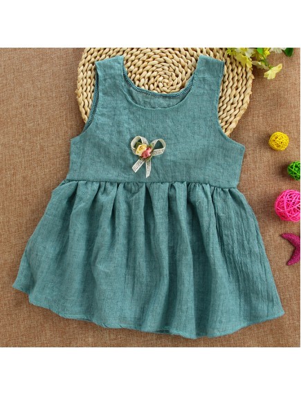 KA0054W - Baby Dress Bayi Perempuan Sweet Green