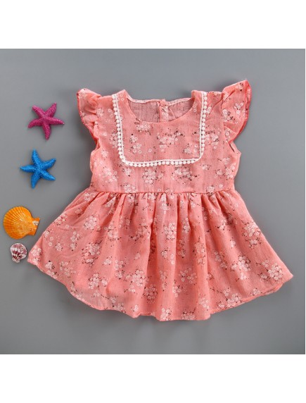 KA0056W - Baby Dress Bayi Perempuan Sweet Pink Flower