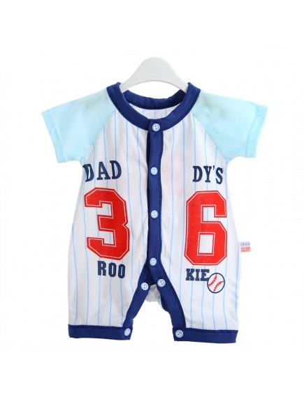 KA0066W - Baju Balita Onesie Blue Daddy Rookie's (0-24 bln)