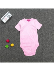 KA0078W - Baju Baby Onesie Jumpsuit Jumper Pink Dots (0-6 bln)