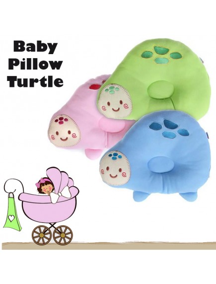 KB0036W - Bantal Bayi Baby Pillow Turtle