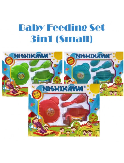 KB0049W - Baby Gift Feeding Set Makan Bayi 3in1 Seri 2 (Small) 