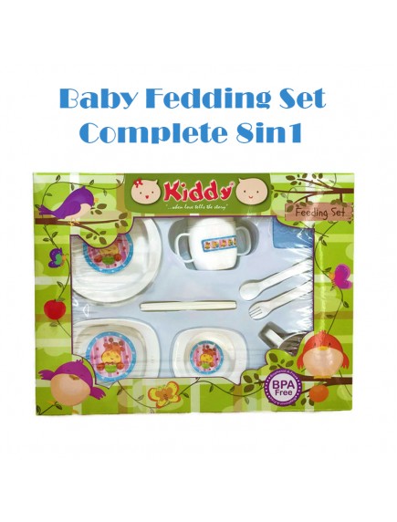 KB0051 - Baby Gift Feeding Set Makan Bayi Complete 8in1 (Large)
