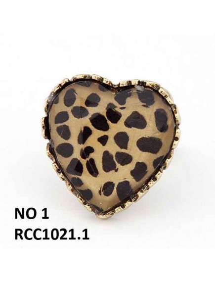 RCC1021W - Cincin Love Leopard