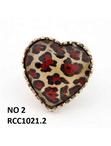 RCC1021W - Cincin Love Leopard