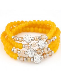 RGB5141 - Aksesoris Gelang Crystal Beads Multilayer