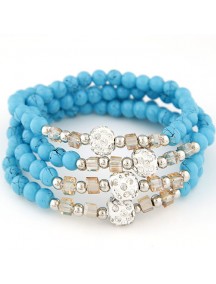 RGB5143 - Aksesoris Gelang Crystal Beads Multilayer