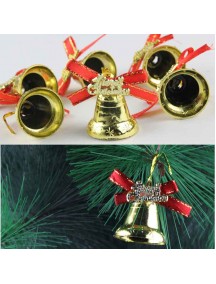 HO5069 - Christmas Ornament Tree Bell Bow "Merry Christmas"
