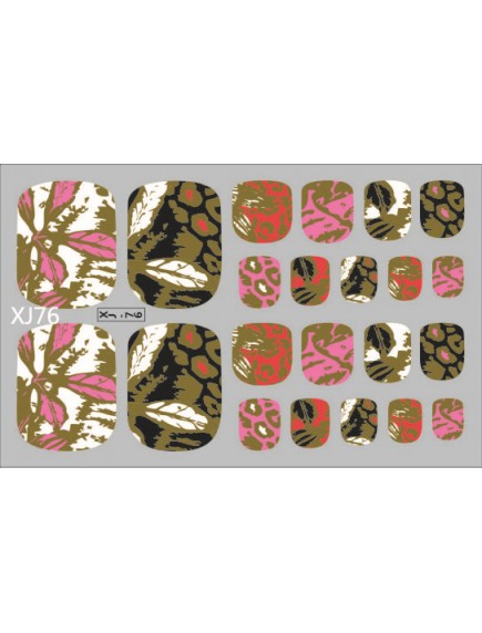 HO5126 - Toe Nail Sticker Kuku Kaki Seri Bronzing