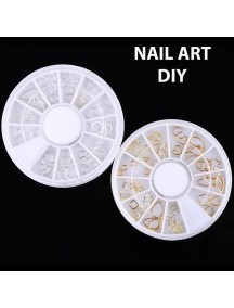 HO1553W - Nail Art DIY Acrylic Drill Wheel Hiasan Kuku Metal