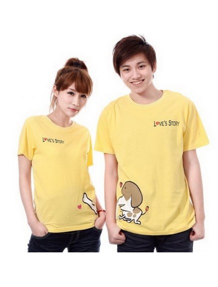 HO2580 - Baju Couple Yellow ( 2 Pcs ) 