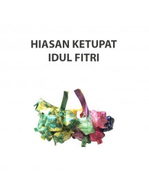 HO2485W - Ornament/Hiasan Ketupat Idul Fitri (Medium)