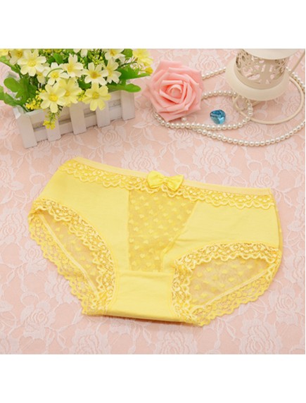 HO5352W - Celana Dalam / Underwear Fashion Spot Lace Love with Bow