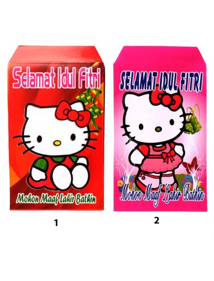 HO5109 - Amplop Idul Fitri Hello Kitty isi 10 pc 