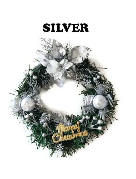 HO3485W - Christmas Decoration Wreath Ring Hias Natal (20 cm)
