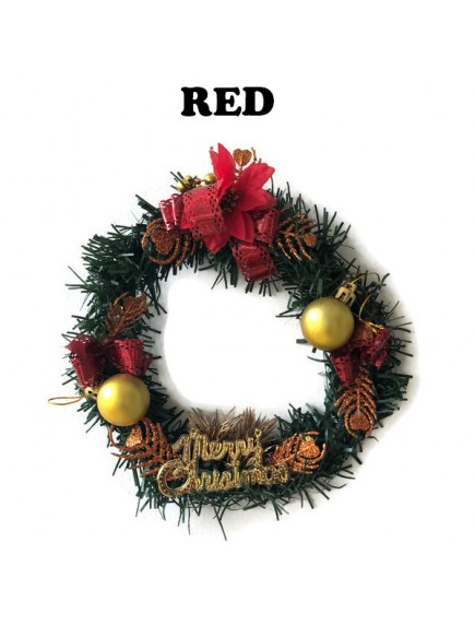 HO3486W - Christmas Decoration Wreath Ring Hias Natal (15 cm)