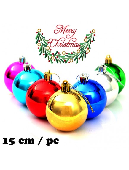 HO5394W - Christmas Ornament Bola Natal Jumbo (15 cm/pc)