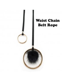 HO5421 - Tali Pinggang Round Simple Waist Rope Fur