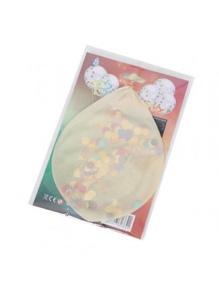 HO5429W - Transparan Balloon Sequin Confetti Balon Latex 36"