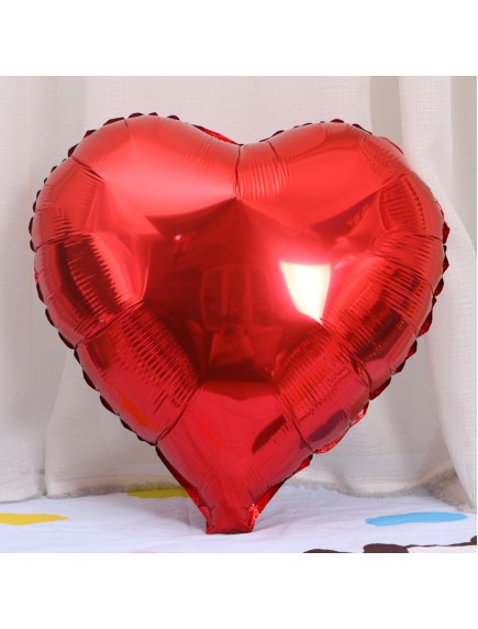 HO5435W - Heart Balloon Foil Balon Cinta Heart Nitrogen/Helium 18"