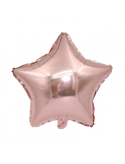 HO5439W - Balloon Foil Rose Gold Latex Nitrogen/Helium 18"