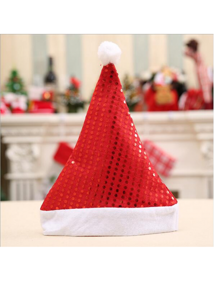HO5539 - Aksesoris Topi Natal Sequin Christmas Santa Hat