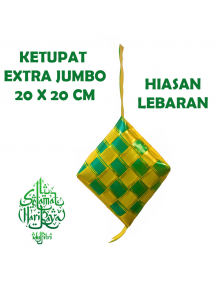 HO5601 - Ornament/Hiasan Lebaran Ketupat Hias Extra Jumbo Foam Idul Fitri 20cm
