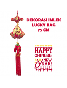 HO5664 - Hiasan Dekorasi Imlek Chinese New Year Gantungan Lucky Bag (75 cm)