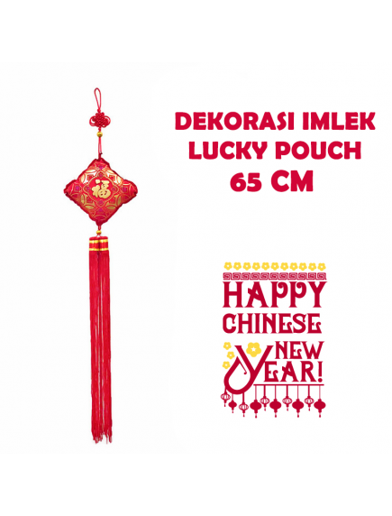 HO5668 - Hiasan Dekorasi Imlek Chinese New Year Gantungan Luck (65 cm)