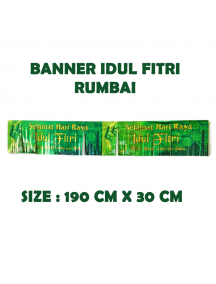 HO5712 - Dekorasi Hiasan Idul Fitri Banner Rumbai Selamat Idul Fitri