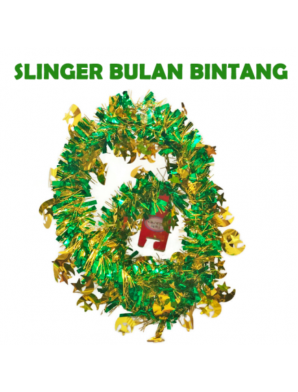 HO5714 - Dekorasi Hiasan Idul Fitri Slinger Bulan Bintang
