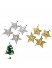 HO5747W - Christmas Tree Decoration Star Pendant 