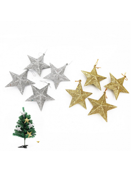 HO5747W - Christmas Tree Decoration Star Pendant 
