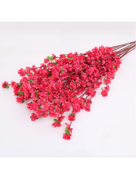 HO5749W - Hiasan Dekorasi Imlek Bunga Sakura Artificial 120cm (Set 5 pc)