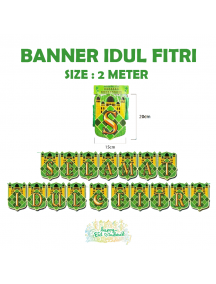 HO5768 - Banner Lebaran Ornament/Hiasan Selamat Idul Fitri