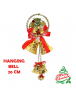 HO5775 - Christmas Dekorasi Ornament Pohon Natal Hanging Bell GOLD (26 CM)