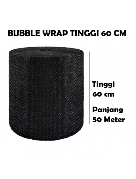 KF1023 - GOJEK/GRAB Premium Bubble Wrap Hitam Packing 60cm x 50m