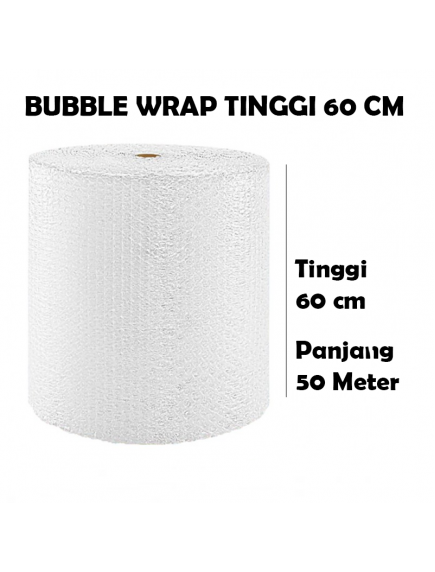 KF1024 - GOJEK/GRAB Premium Bubble Wrap Bening Packing 60cm x 50m