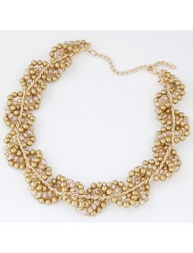 RKL7046 - Aksesoris Kalung Collar Pearl Crystal