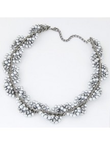 RKL7047 - Aksesoris Kalung Collar Pearl Crystal