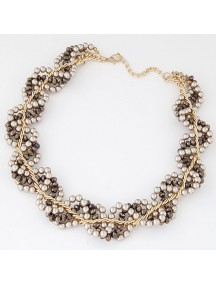 RKL7053 - Aksesoris Kalung Collar Pearl Crystal