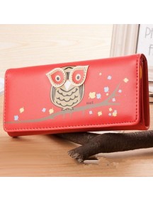 HO3570B - Dompet Fashion Model Burung Hantu / Owl (Merah)