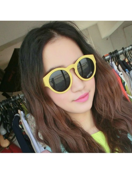 HO2449B - Kacamata Fashion Korea Cute ( Kuning ) #C58