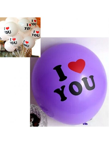 HO3042 - Balon Dekorasi Valentine / Wedding isi 3pc (Ungu)