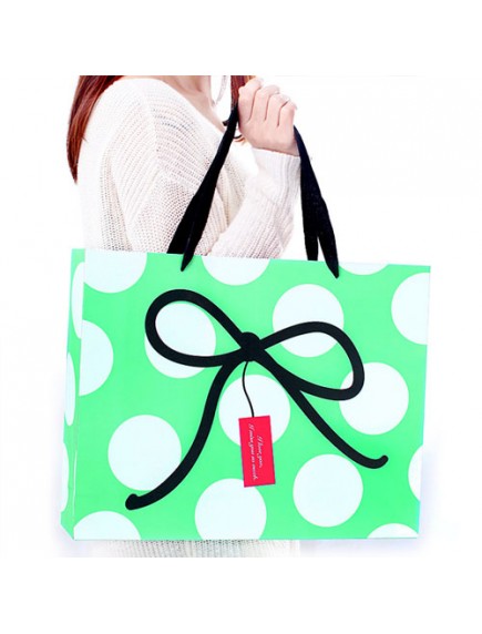 HO3213B - Gift Bag Polkadot Pita Fashion  26 * 9.8 * 31 Cm