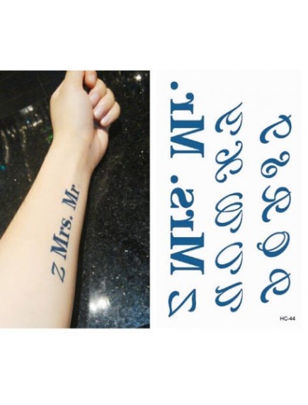 HO3622 - Tattoo MR MRS HC44