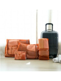 WA2671D - Storage Travel Bag Set Serbaguna Orange ( Isi 4 Pcs )